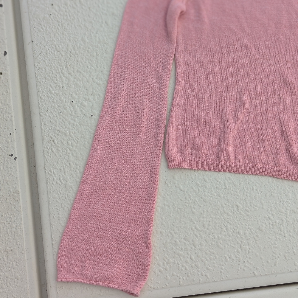 SER.O.YA | Alivia Knit Top Pale Blush Pink Size XL Retrofete Euro Chic Cropped - Picture 7 of 16